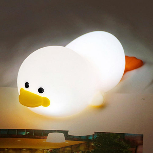 Makaava ankka silikoninen yövalo