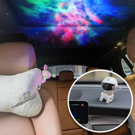 Valkoinen astronautti tähtitaivas LED-projektori