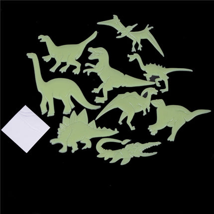 Pimeässä hohtavat dinosaurus seinätarrat