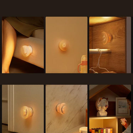 Yövalo liiketunnistimella ja USB-latauksella