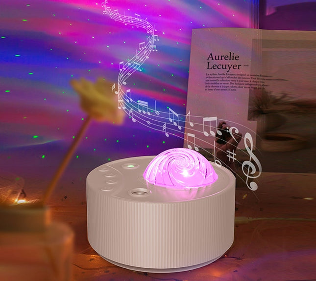 Revontuli-tähtiprojektori kaiuttimella ja kaukosäätimellä