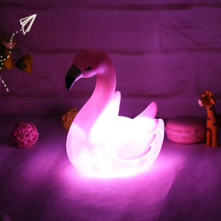Silikoninen flamingo yövalo lapsille