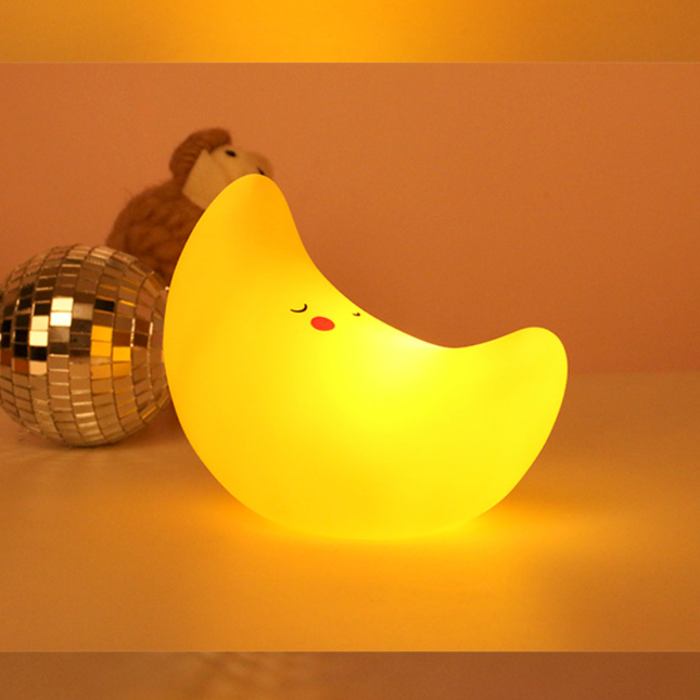 Kuun muotoinen LED-yövalo vauvalle