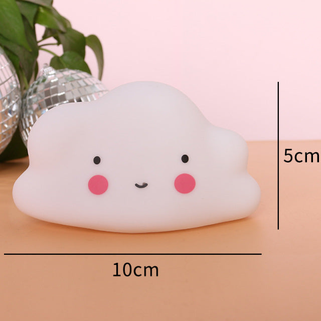 Pilven muotoinen LED-yövalo vauvalle