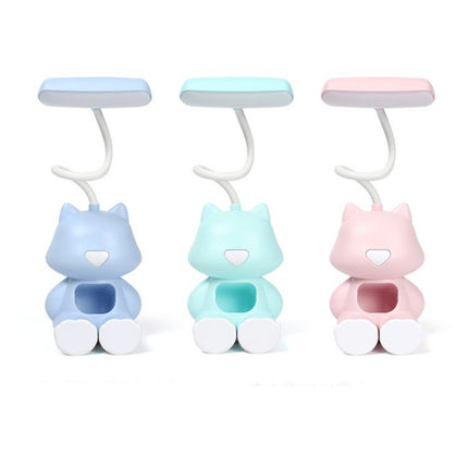 Ladattava kissa LED-lukulamppu yövalolla