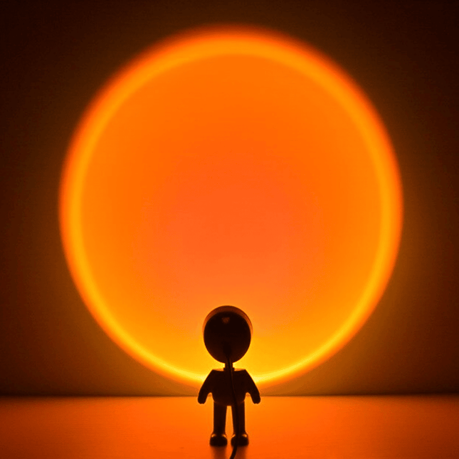 Robotti auringonlasku projektori LED-yövalo