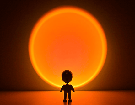 Robotti auringonlasku projektori LED-yövalo