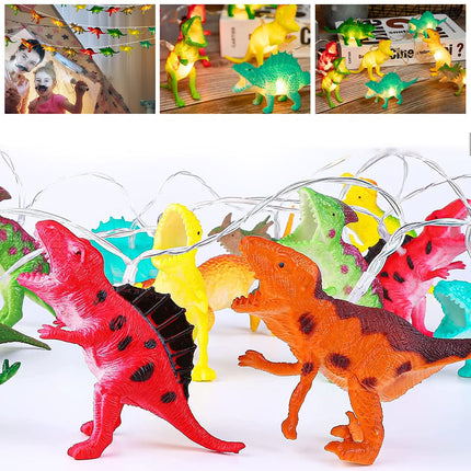 Dinosaurus valosarja 10 LED-valolla