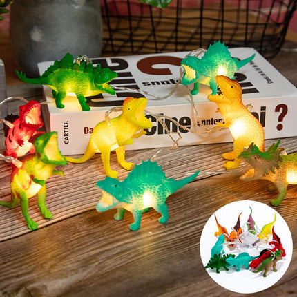 Dinosaurus valosarja 10 LED-valolla