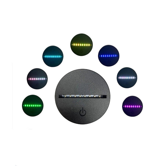 Pitkäkaula dinosaurus 3D LED-yövalo