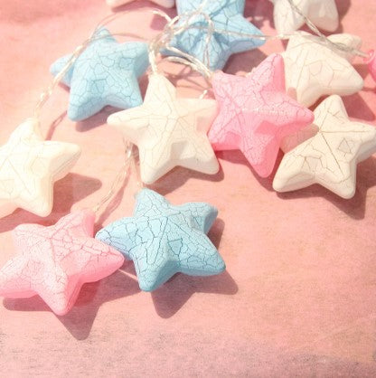 Värikäs tähti LED-valosarja koristeeksi