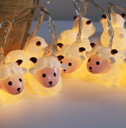 Suloinen lammas LED-valosarja lapsille