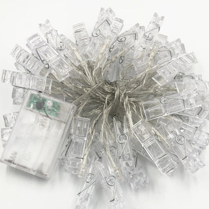 LED-valosarja klipseillä valokuvien ripustukseen