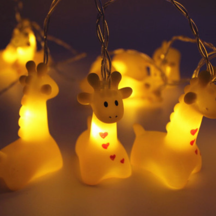 Kirahvi LED-valosarja lastenhuoneeseen