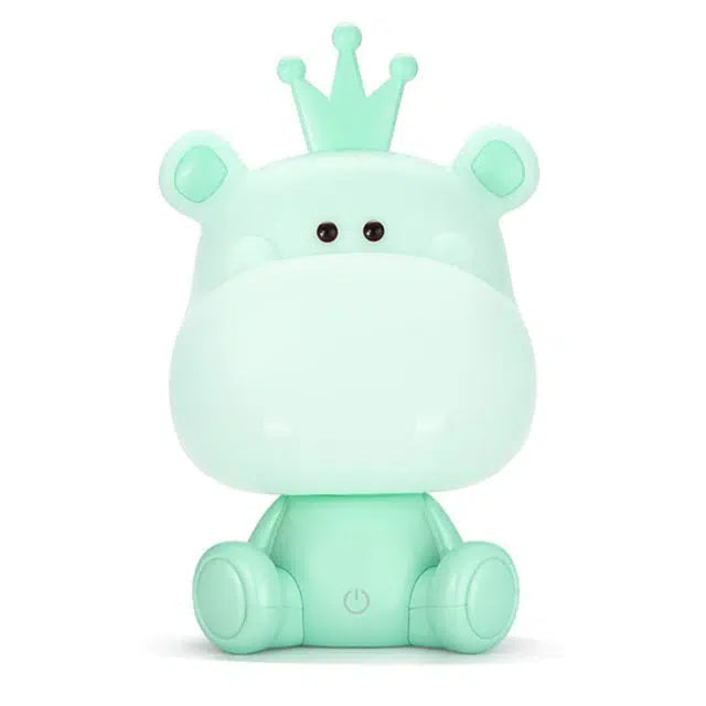 Söpö virtahepo-yövalo lapsille kosketustoiminnolla