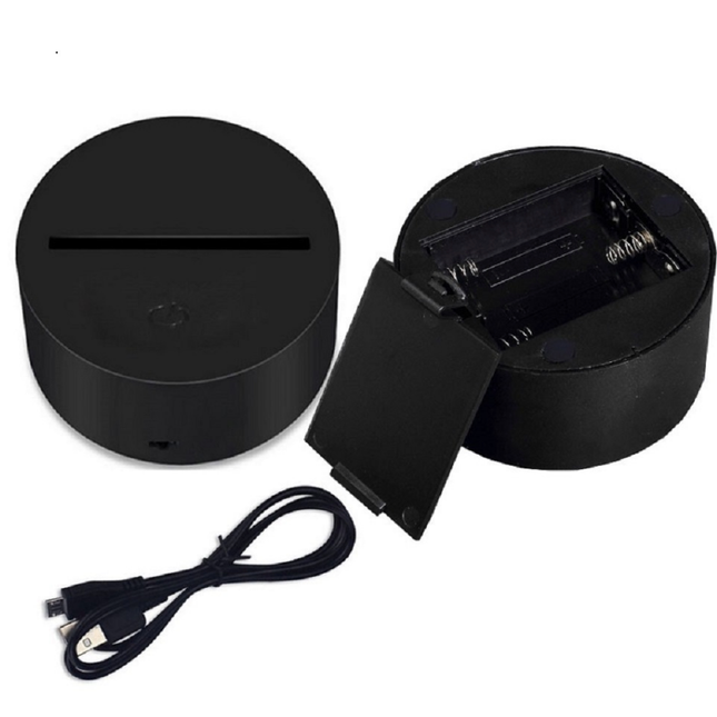 Koristeellinen pöllö 3D-illuusio LED-yövalo