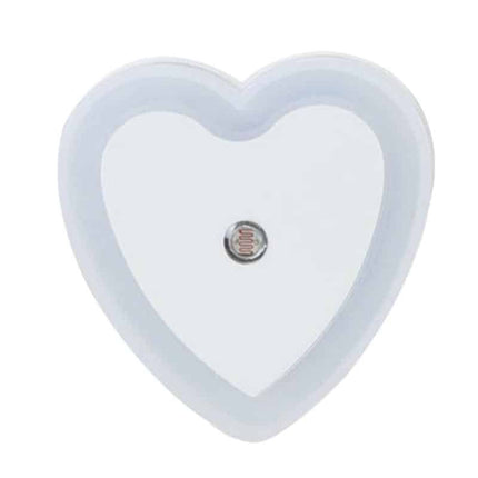 Sydämen muotoinen LED-yövalo hämärätunnistimella