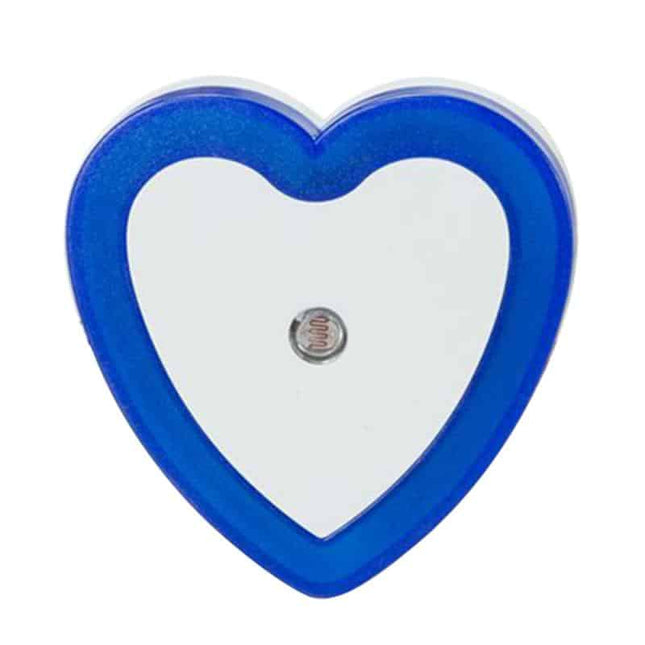 Sydämen muotoinen LED-yövalo hämärätunnistimella