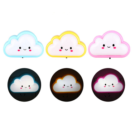 Söpö pilvi-yövalo LED-valolla lastenhuoneeseen