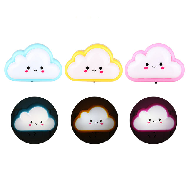 Söpö pilvi-yövalo LED-valolla lastenhuoneeseen