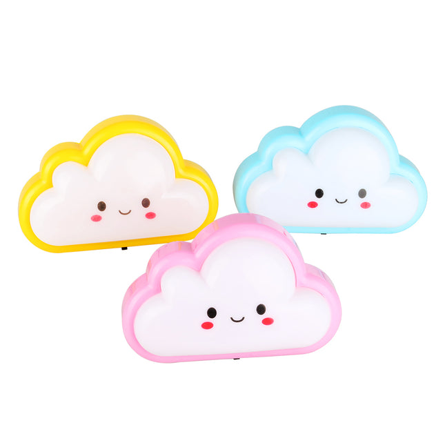 Söpö pilvi-yövalo LED-valolla lastenhuoneeseen