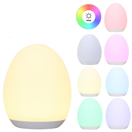 USB-ladattava munanmuotoinen yövalo