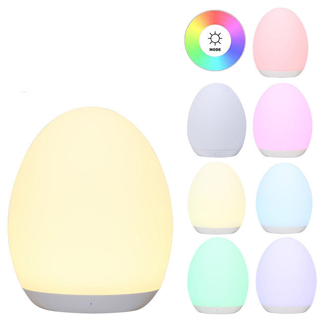 USB-ladattava munanmuotoinen yövalo