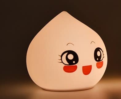 Ujo pisara silikoninen yövalo kosketuksella