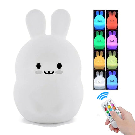 LED-pupu yövalo kaukosäätimellä lapsille