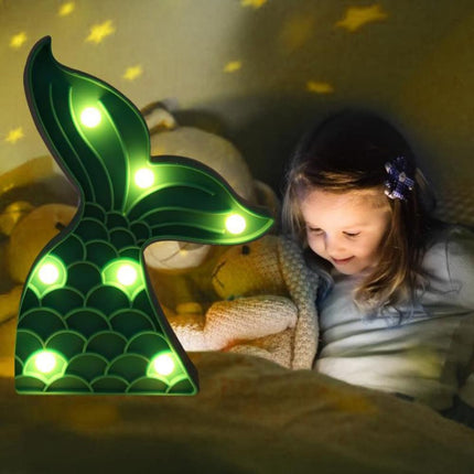 Merenneidon pyrstö LED-koristevalo