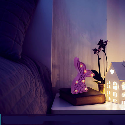 Merenneidon pyrstö LED-koristevalo