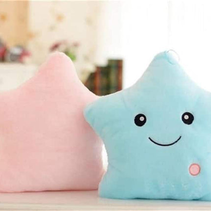 Sininen pehmo tähti LED-yövalo