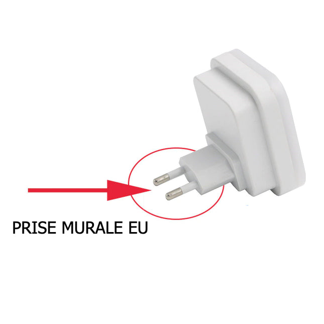 LED-seinäyövalo hämärätunnistimella pistorasiaan