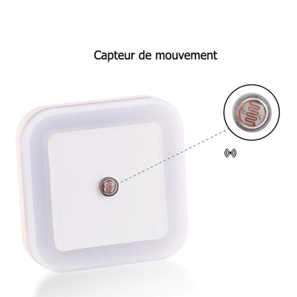 LED-seinäyövalo hämärätunnistimella pistorasiaan