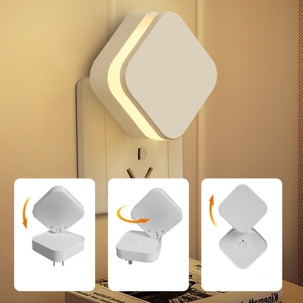 Kaukosäädettävä seinäyövalo suoraan pistorasiaan