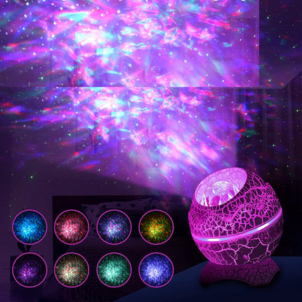 Munanmuotoinen galaksiprojektori kaiuttimella