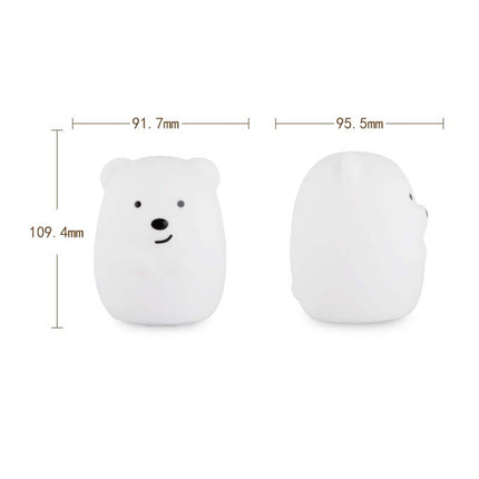 Silikoninen nalle-yövalo kaukosäätimellä lapselle