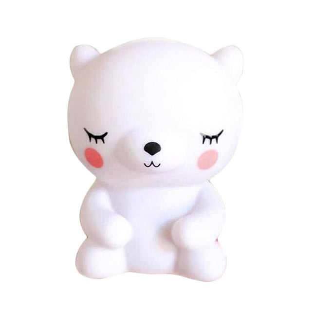 Pehmeä silikoninen panda-yövalo vauvalle