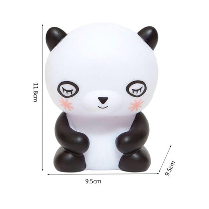 Pehmeä silikoninen panda-yövalo vauvalle