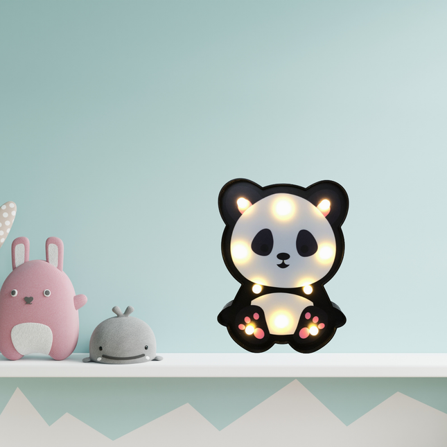 Panda muotoinen LED-seinävalo lastenhuoneeseen