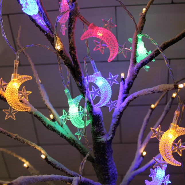 Kuu ja tähti LED-valosarja