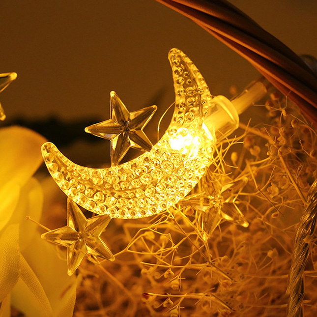 Kuu ja tähti LED-valosarja