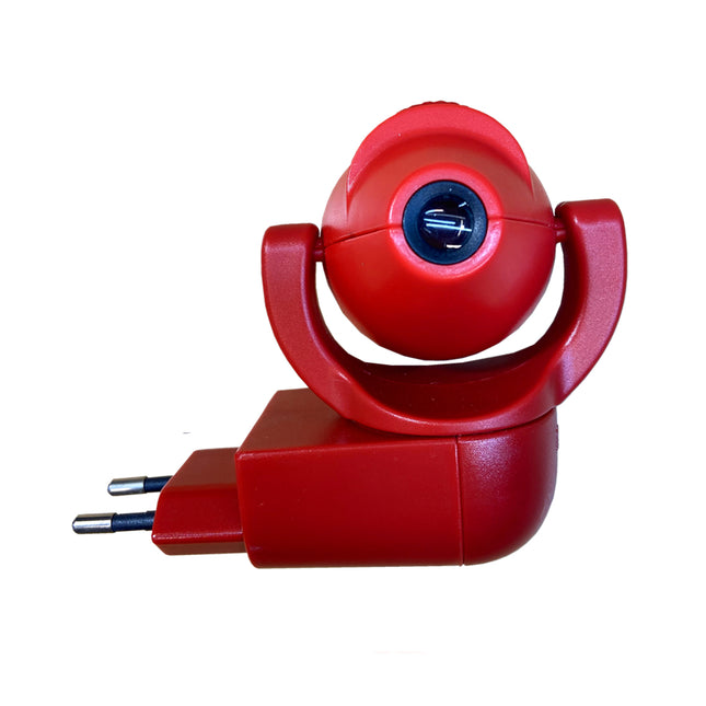 Lasten yövalo kuvaprojektorilla seinään