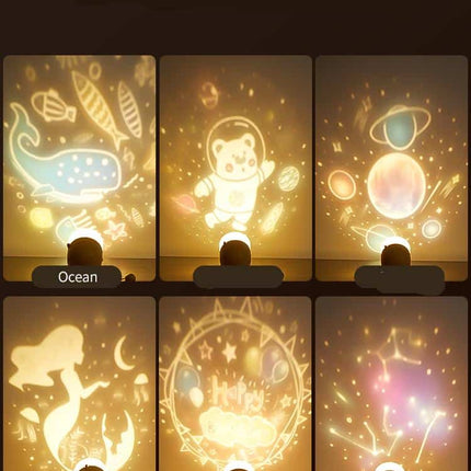 Tähtitaivas projektori yövalo herätyskellolla lapsille