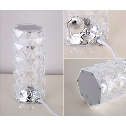 Kristalli kosketuslamppu yöpöydän valaisin