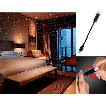 Taskukokoinen USB-tähtitaivasprojektori autoon