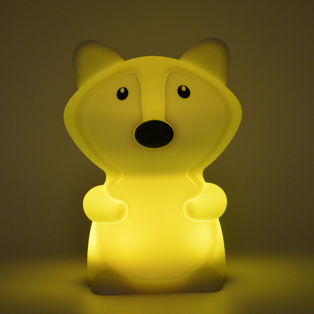 Silikoninen kettu-yövalo vauvalle kaukosäätimellä