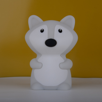 Silikoninen kettu-yövalo vauvalle kaukosäätimellä