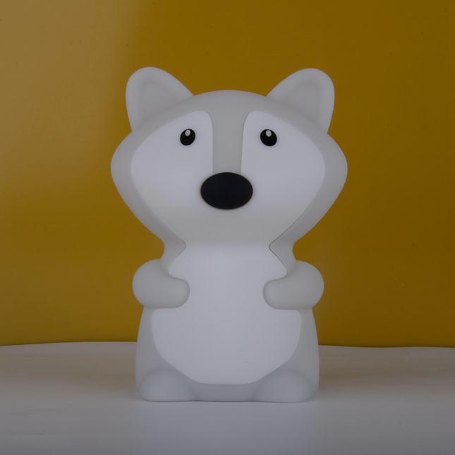 Silikoninen kettu-yövalo vauvalle kaukosäätimellä