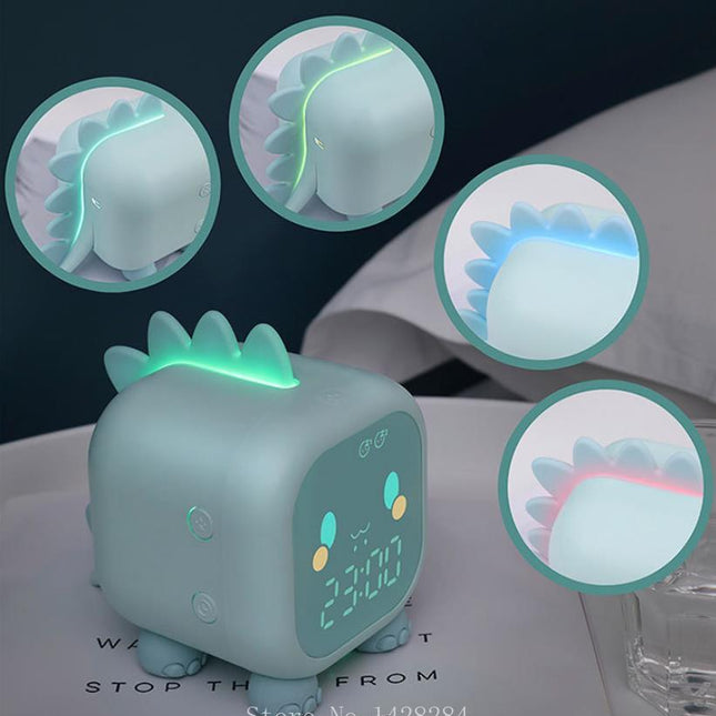 Dinosaurus herätyskello yövalolla lapsille